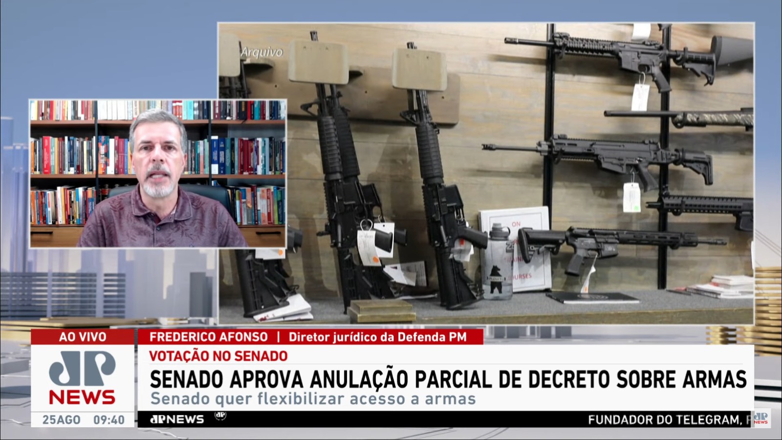 Foto entrevista Jornal da Manha JP - PDL das armas